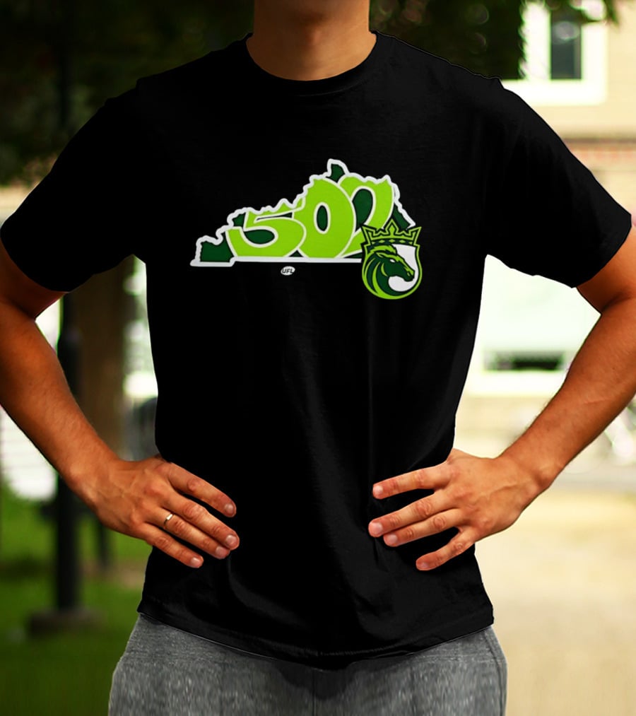 Louisville Kentucky 502 Xtreme United Football UFL Dragon Crest T-Shirt