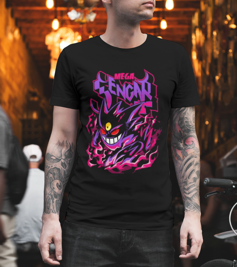 Mega Gengar Pokémon GO Fiery Purple T-Shirt