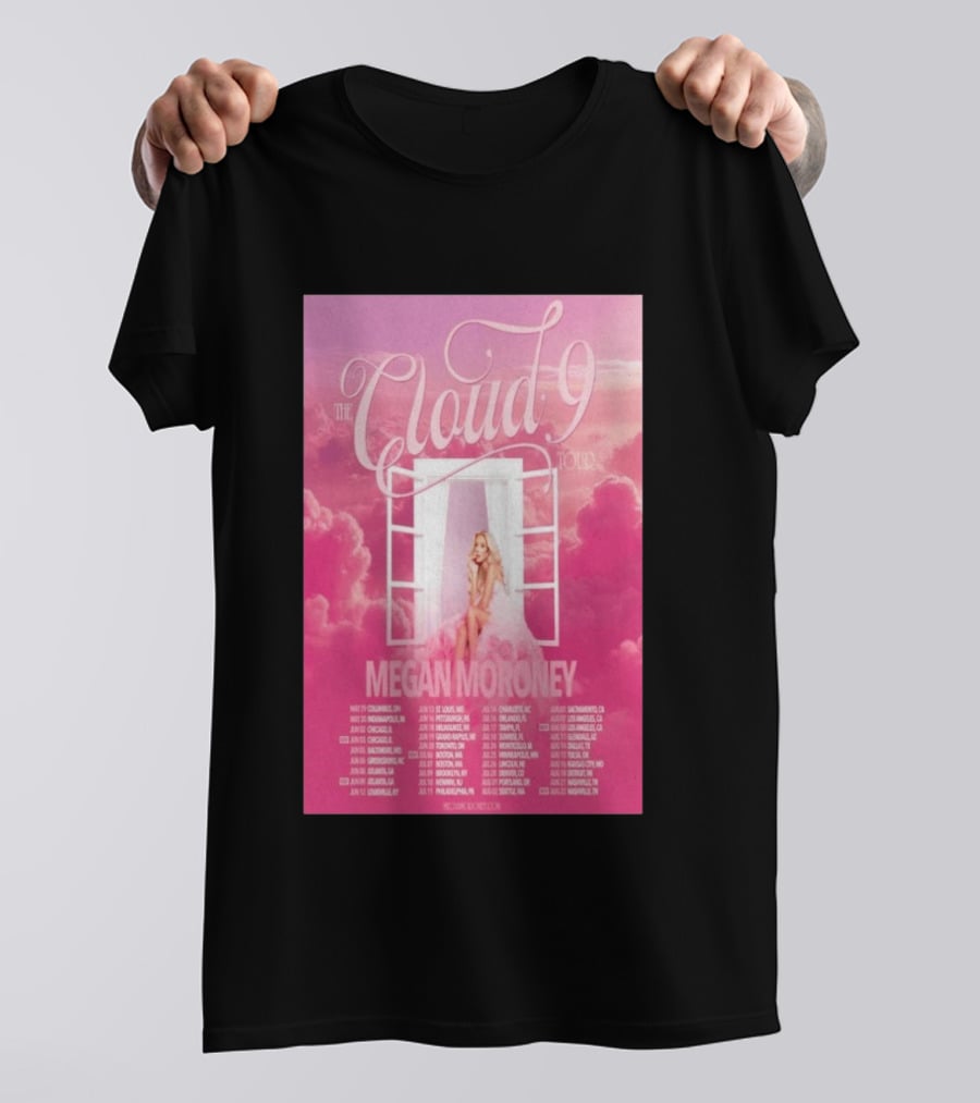 The Cloud 9 Tour Megan Moroney Chicago June 02 2026 T-Shirt