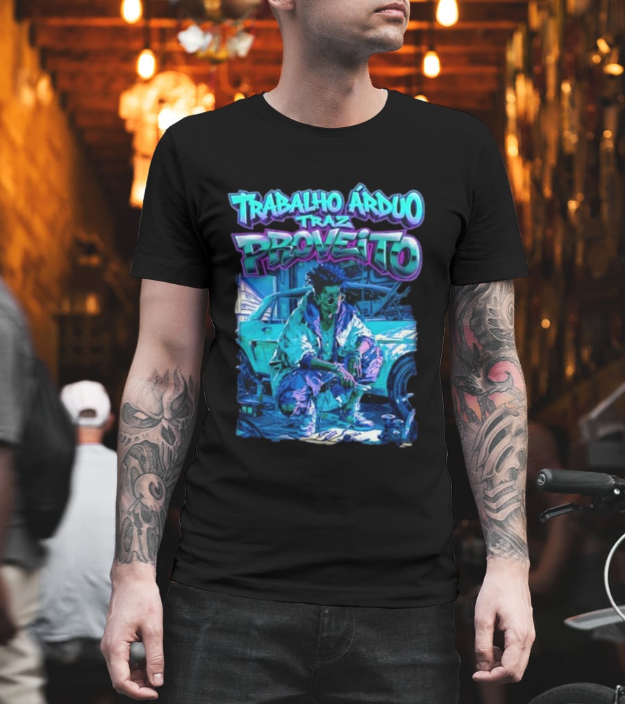Trabalho Árduo Traz Proveito Neon T-Shirt