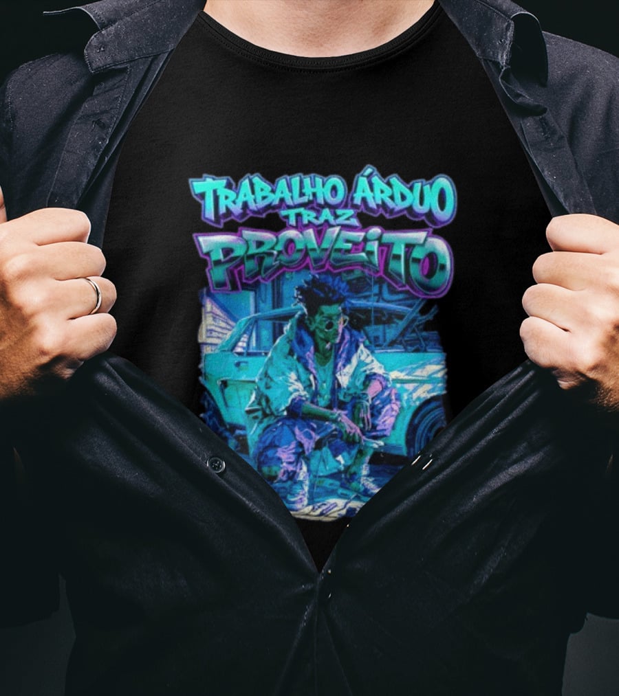 Trabalho Árduo Traz Proveito Neon T-Shirt