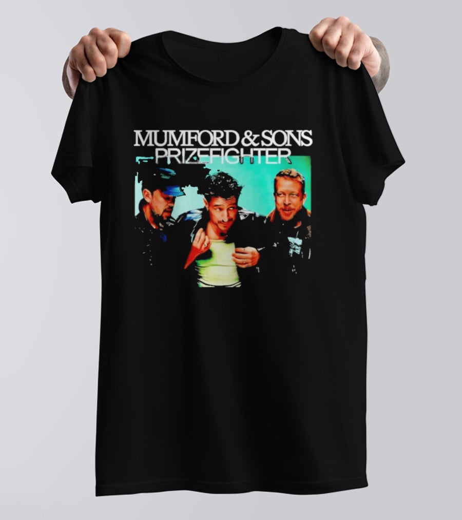 Mumford And Sons Prizefighter North America Tour 2026 City Dates Washed Vintage Band Merch T-Shirt