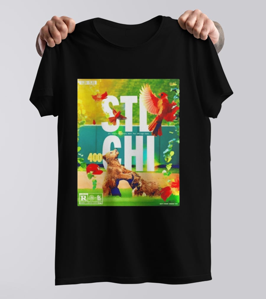 STL CHI St Louis Cardinals Vs Chicago Cubs 400 Stadium Rivalry 9 25 31 T-Shirt