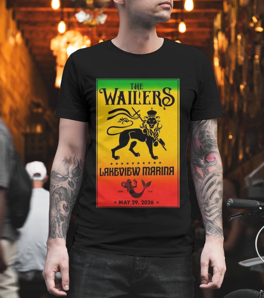 The Wailers Lakeview Marina Birmingham AL May 29 2026 Lion And Mermaid T-Shirt