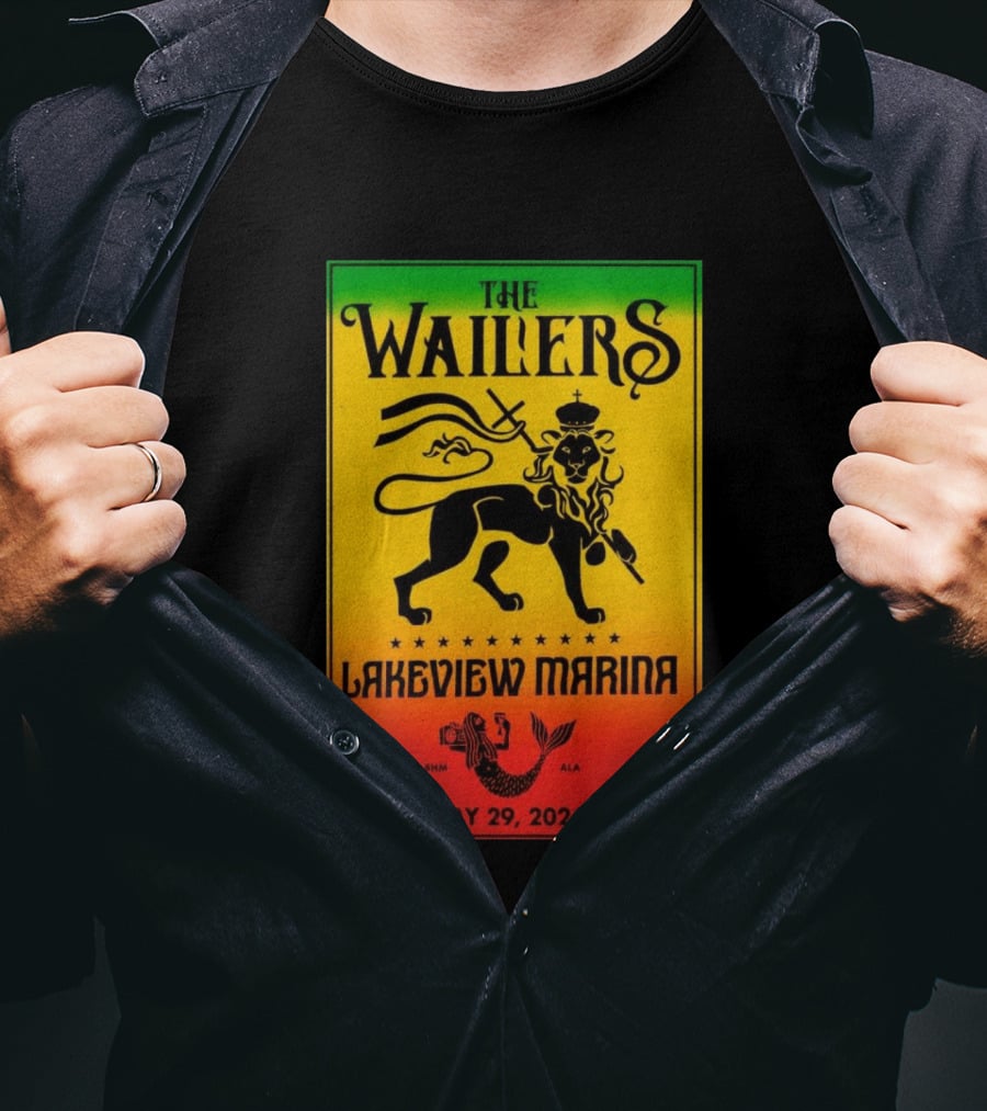 The Wailers Lakeview Marina Birmingham AL May 29 2026 Lion And Mermaid T-Shirt