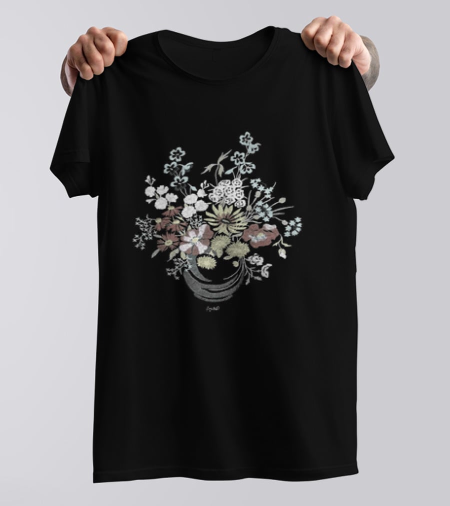 Bouquet Flowers Pastel Floral Arrangement Botanical Garden T-Shirt