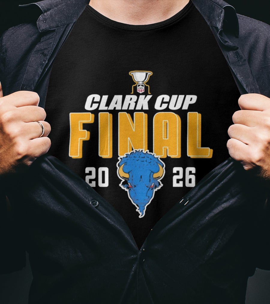 Buffalo Sabres 2026 Clark Cup Final Sioux Falls Stampede Hockey T-Shirt