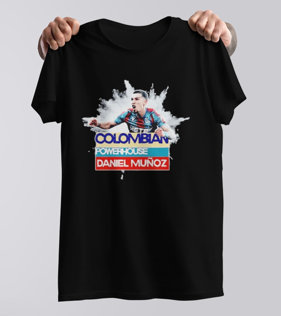 Colombian Powerhouse Daniel Muñoz Crystal Palace Premier League T-Shirt