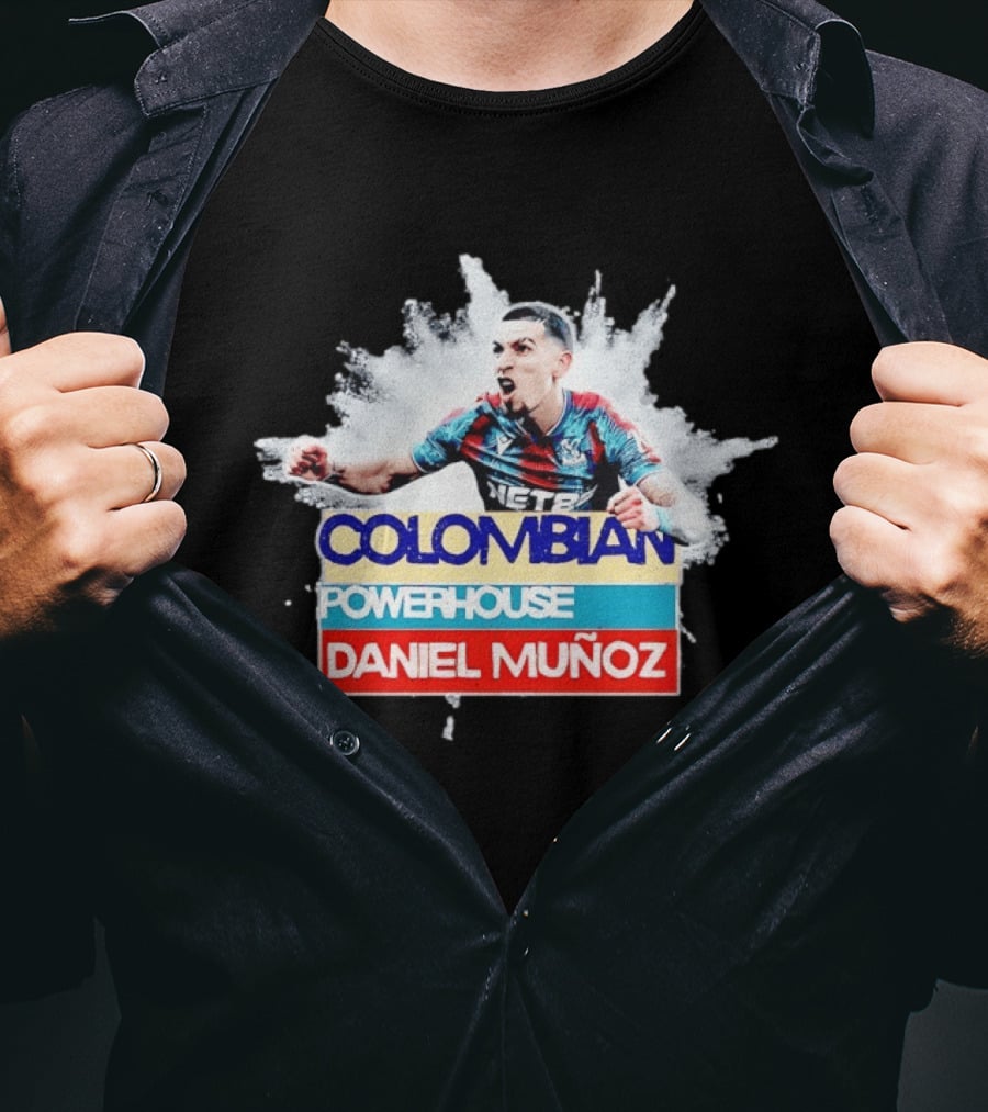 Colombian Powerhouse Daniel Muñoz Crystal Palace Premier League T-Shirt