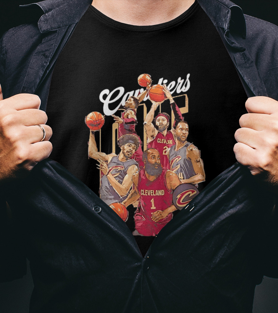 Cleveland Cavaliers James Harden Darius Garland Donovan Mitchell Basketball Players T-Shirt