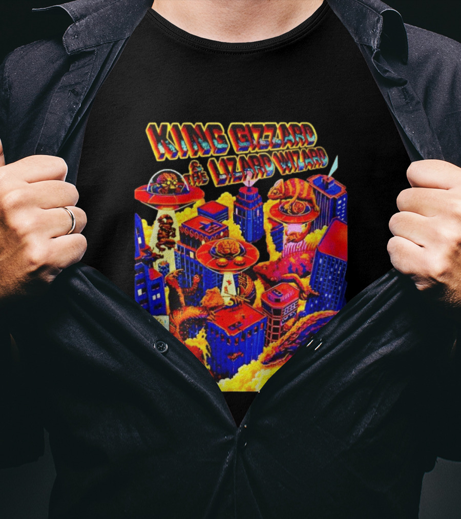 King Gizzard & The Lizard Wizard Forest Hills Stadium Sold Out Giant Monsters City Tour 2026 T-Shirt