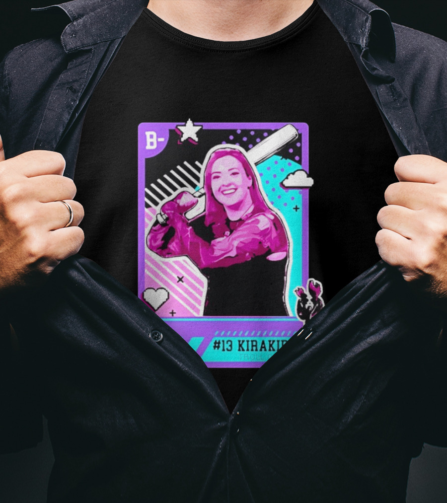 B Kirakira Troll Queen 13 X1 Star Baseball Player Card T-Shirt