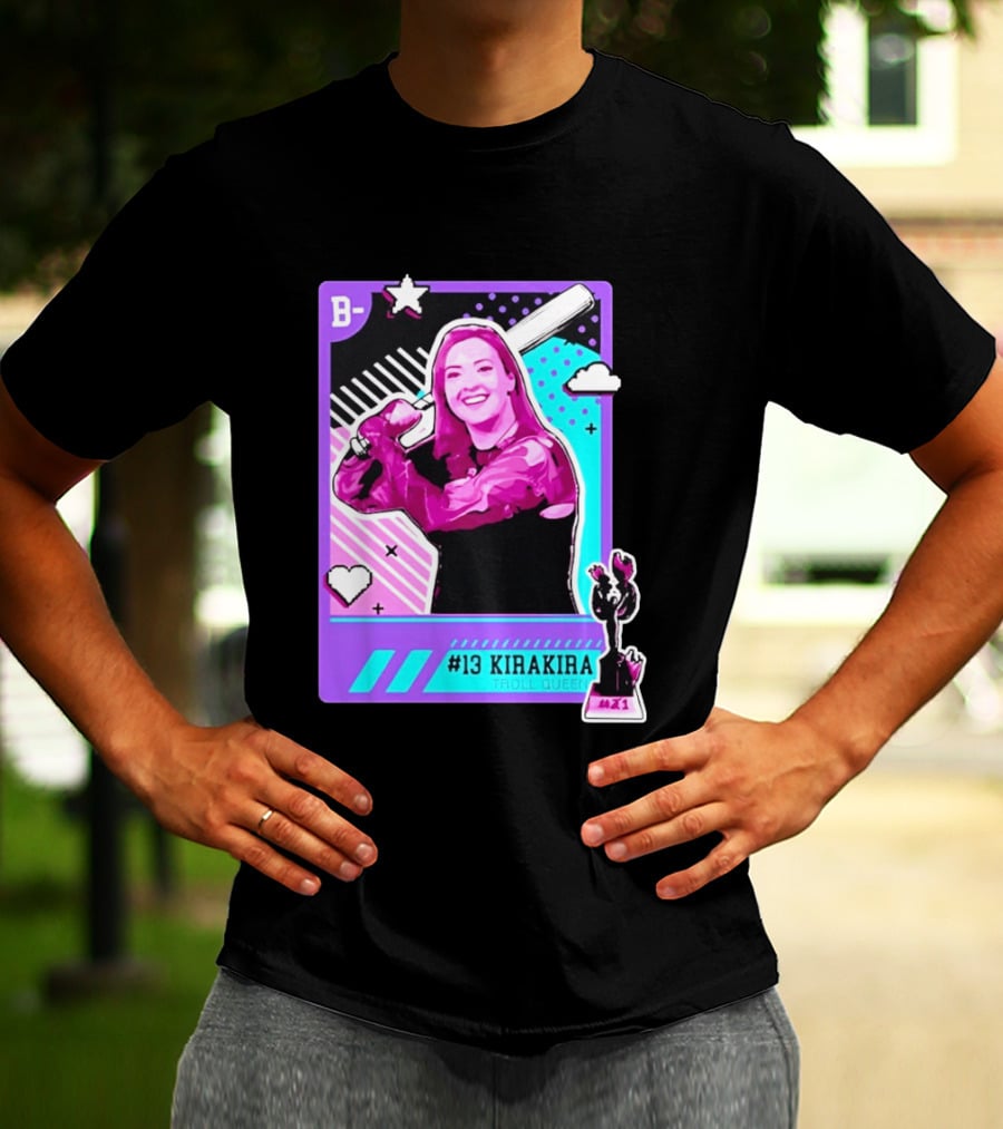 B Kirakira Troll Queen 13 X1 Star Baseball Player Card T-Shirt