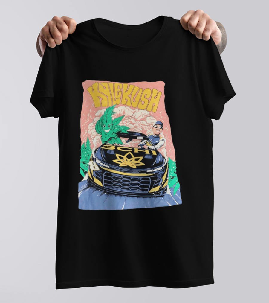 Kyle Kush NASCAR 8 3CHI Racing Car Cannabis T-Shirt