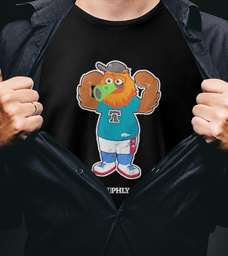 Phillie Phanatic Peashooter Phillies Eagles Plants Vs Zombies Mashup PHLY Fan T-Shirt