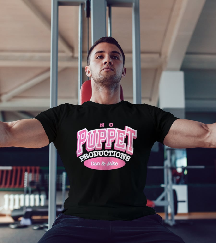 No Puppet Productions Dan & Jake Pink T-Shirt
