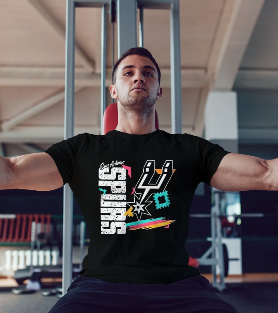 San Antonio Spurs Texas Basketball Retro Style NBA Team T-Shirt