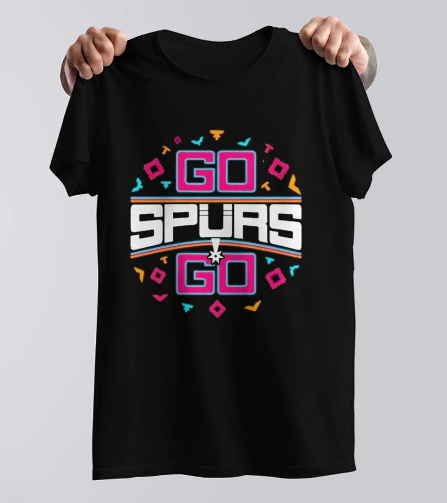 Go Spurs Go San Antonio Spurs NBA Team Spirit Celebration T-Shirt