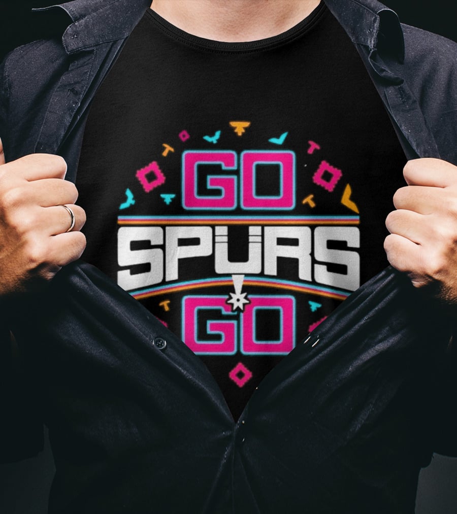 Go Spurs Go San Antonio Spurs NBA Team Spirit Celebration T-Shirt