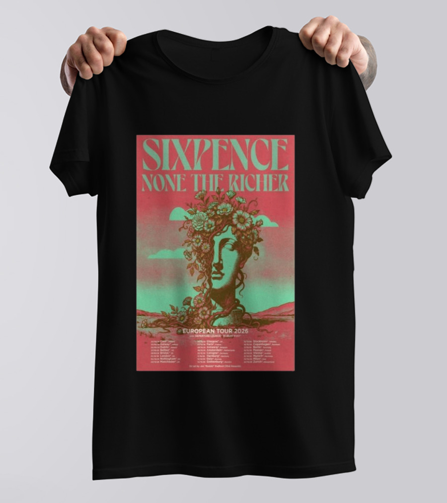 Sixpence None The Richer European Tour 2026 London Frankfurt Paris Dates T-Shirt