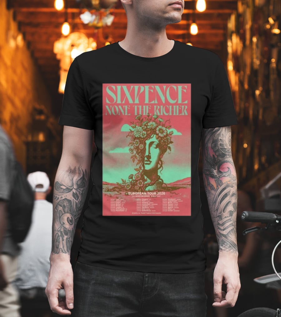 Sixpence None The Richer European Tour 2026 London Frankfurt Paris Dates T-Shirt