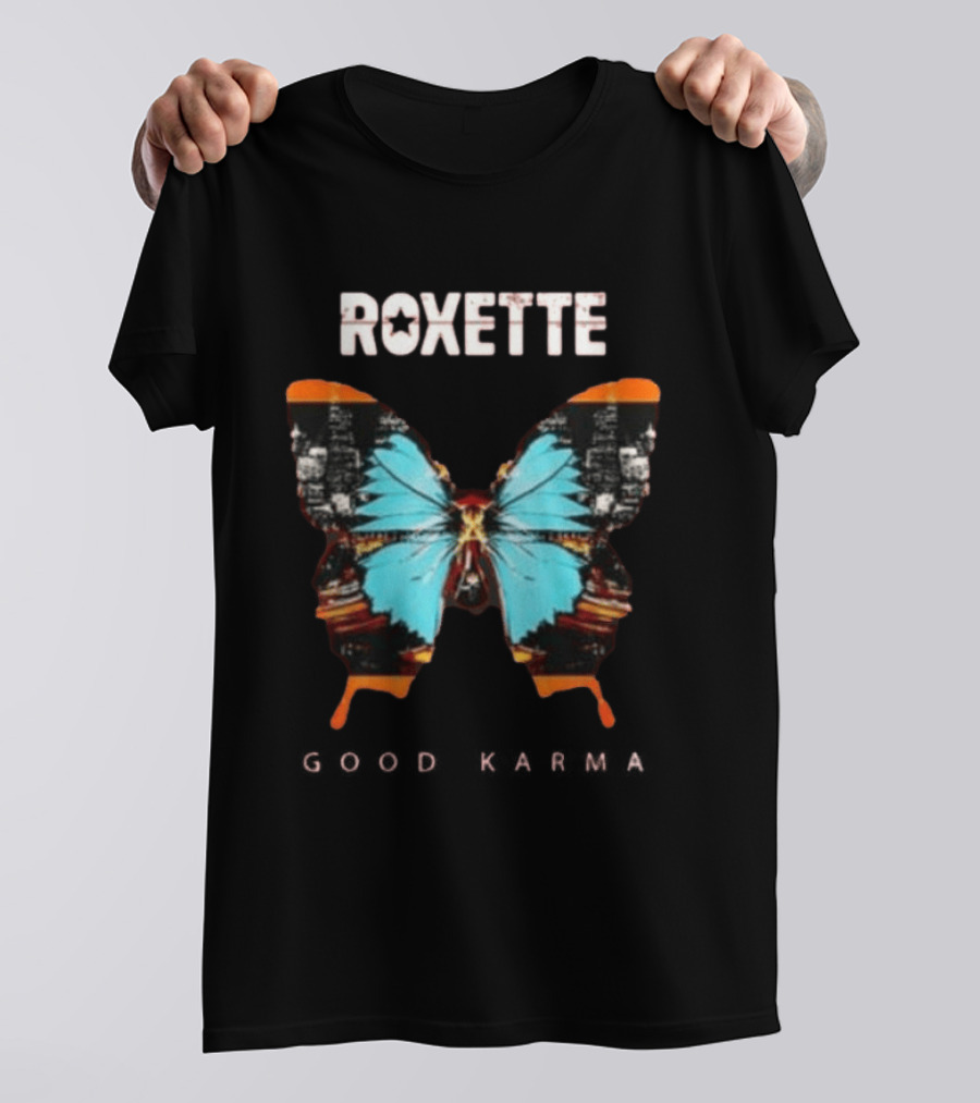 Original Roxette 40th Anniversary Tour Butterfly T-Shirt