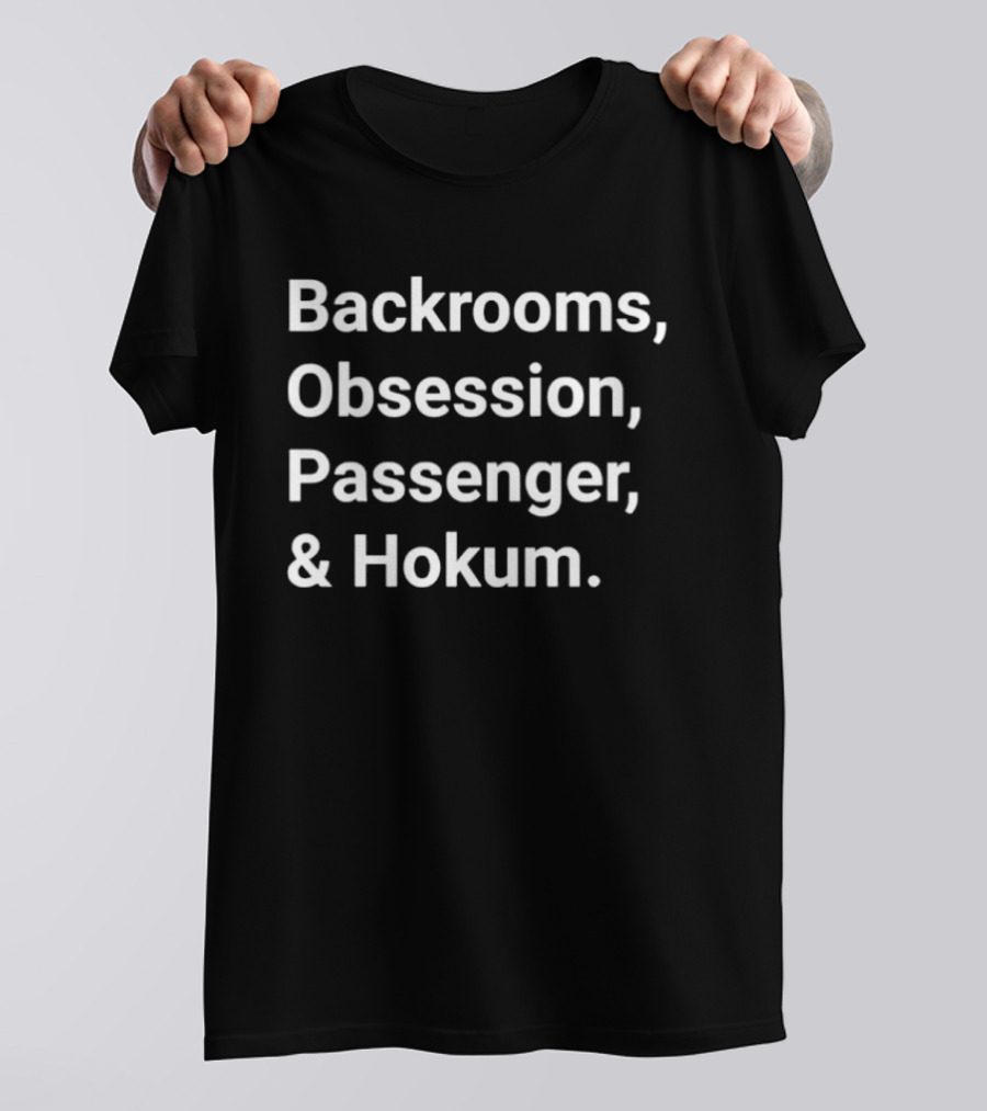 Backrooms Obsession Passenger Hokum Horror Film T-Shirt
