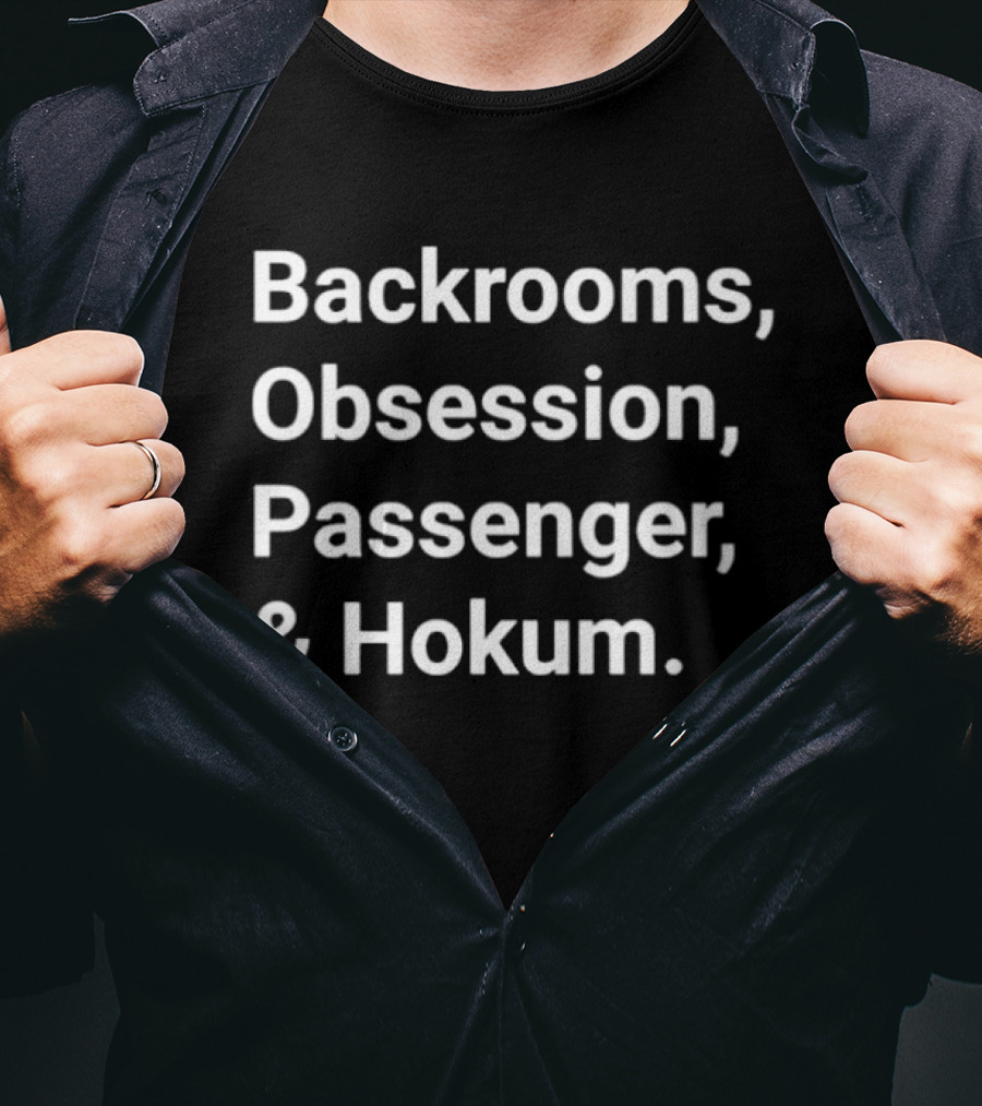 Backrooms Obsession Passenger Hokum Horror Film T-Shirt
