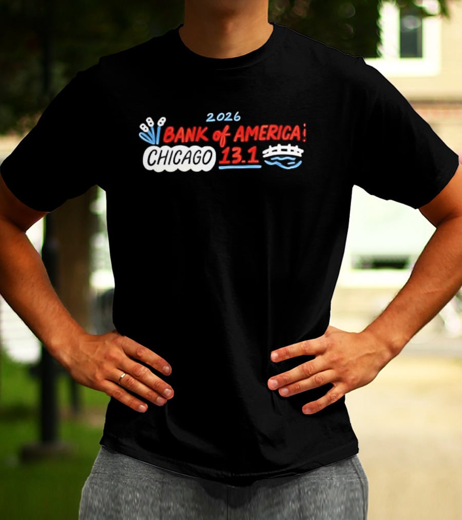 2026 Bank Of America Chicago 13.1 Bridge Cat Tails Athletic T-Shirt