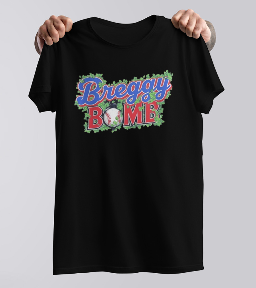 Breggy Bomb Baseball Clover Leaf Chicago T-Shirt