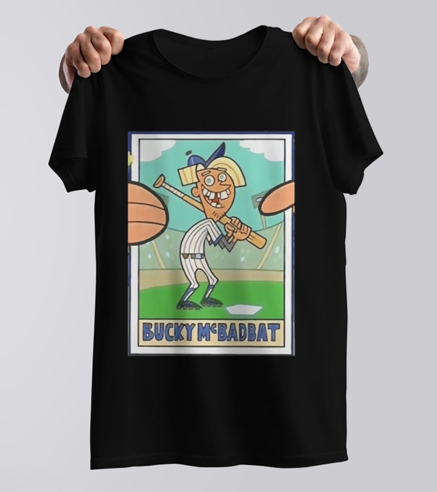 Bucky McBadbat Baseball Card The Fairly OddParents Trading Cards T-Shirt