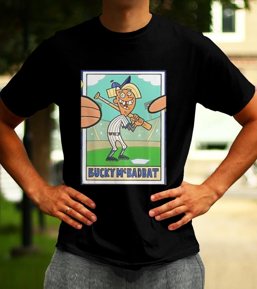 Bucky McBadbat Baseball Card The Fairly OddParents Trading Cards T-Shirt