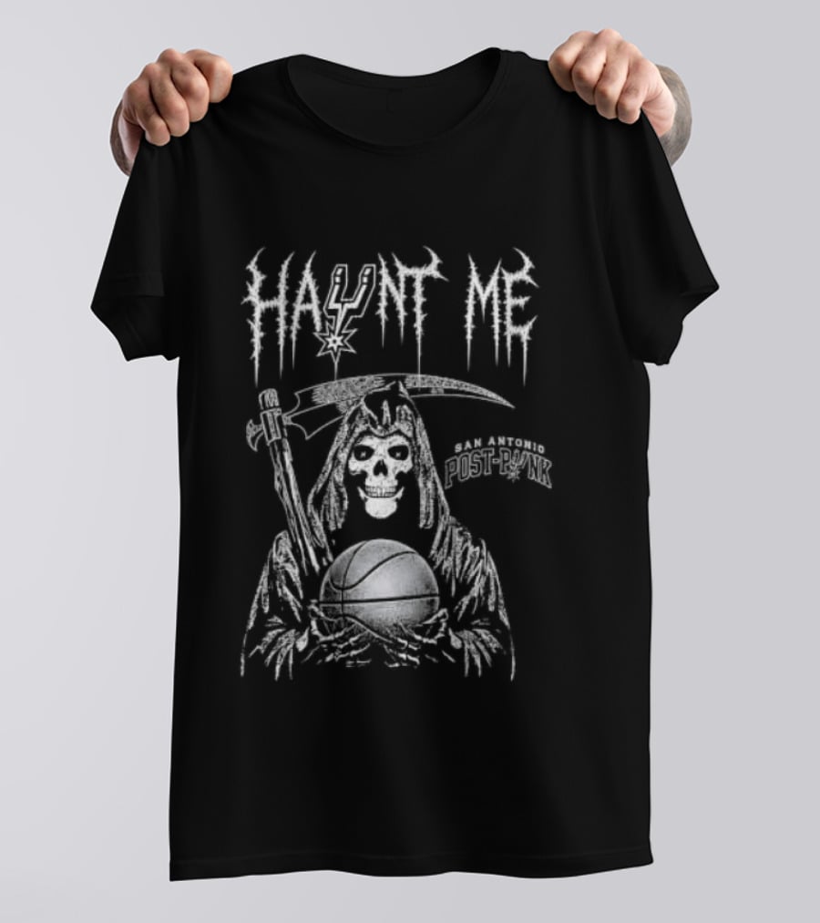 San Antonio Spurs Haunt Me Grim Reaper Basketball T-Shirt