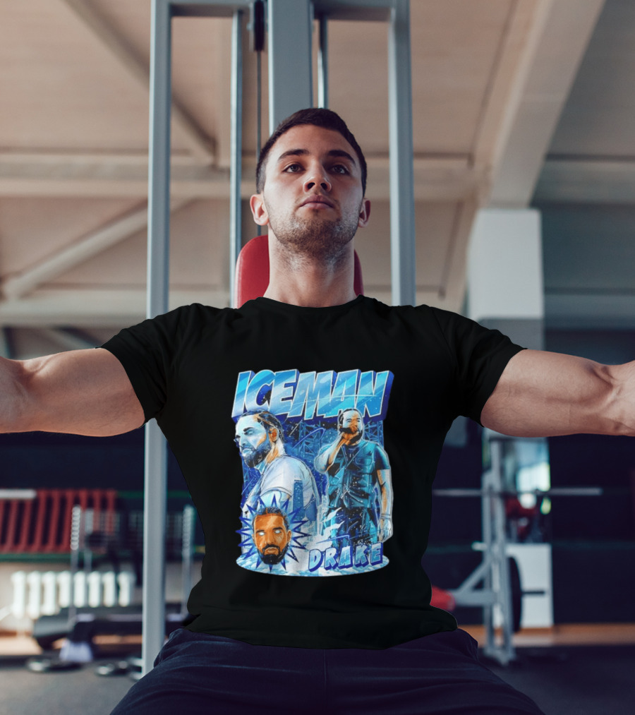 Drake Iceman Glowing Eyes Frozen City T-Shirt