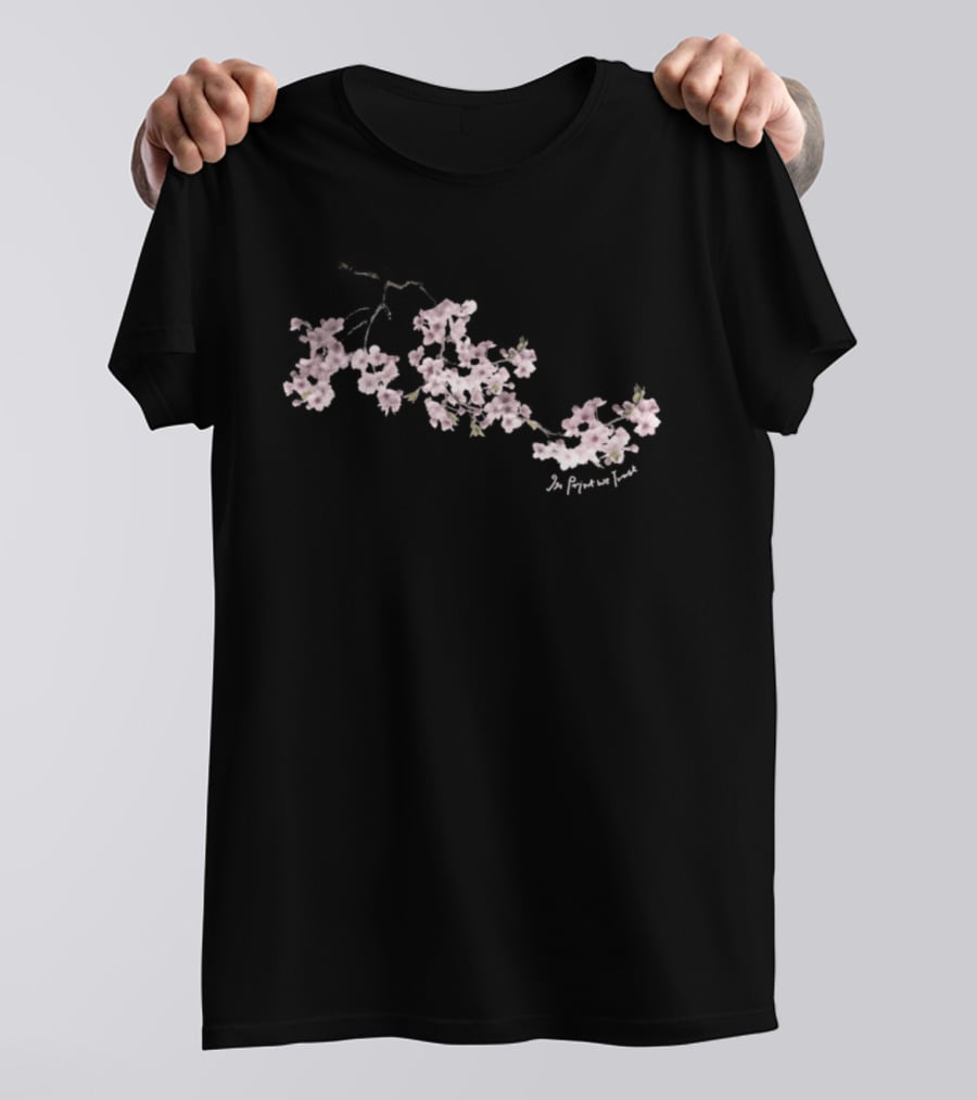 In We Trust Cherry Blossom Sakura Aesthetic T-Shirt