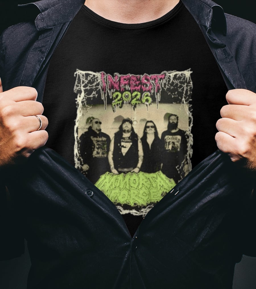 Infest 2026 Death Metal Canada Immortal Force Band T-Shirt
