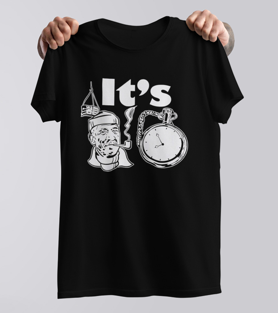 Popeye Crane Hook Time Smoking Pipe T-Shirt
