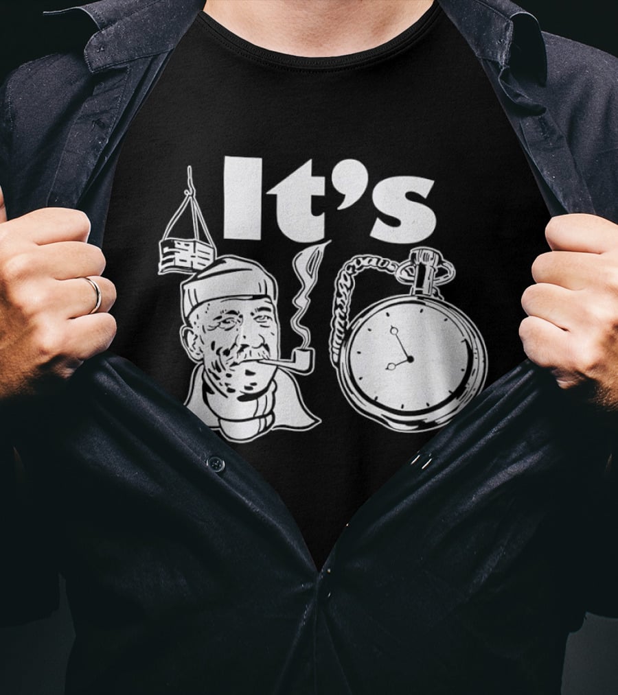 Popeye Crane Hook Time Smoking Pipe T-Shirt