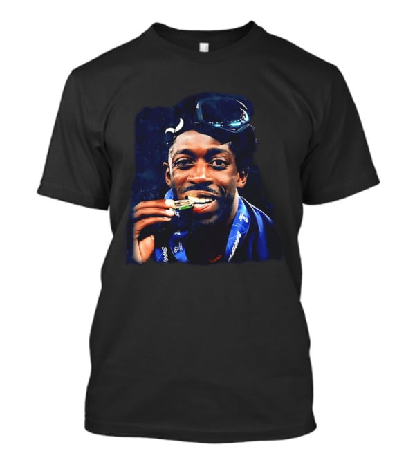 Paris Saint Germain Ousmane Dembele Biting Medal Celebration T-Shirt