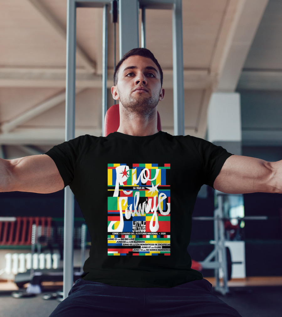 Río Salvaje 10 Años De Little Jesus CDMX Lunario Del Auditorio Nacional 2026 T-Shirt