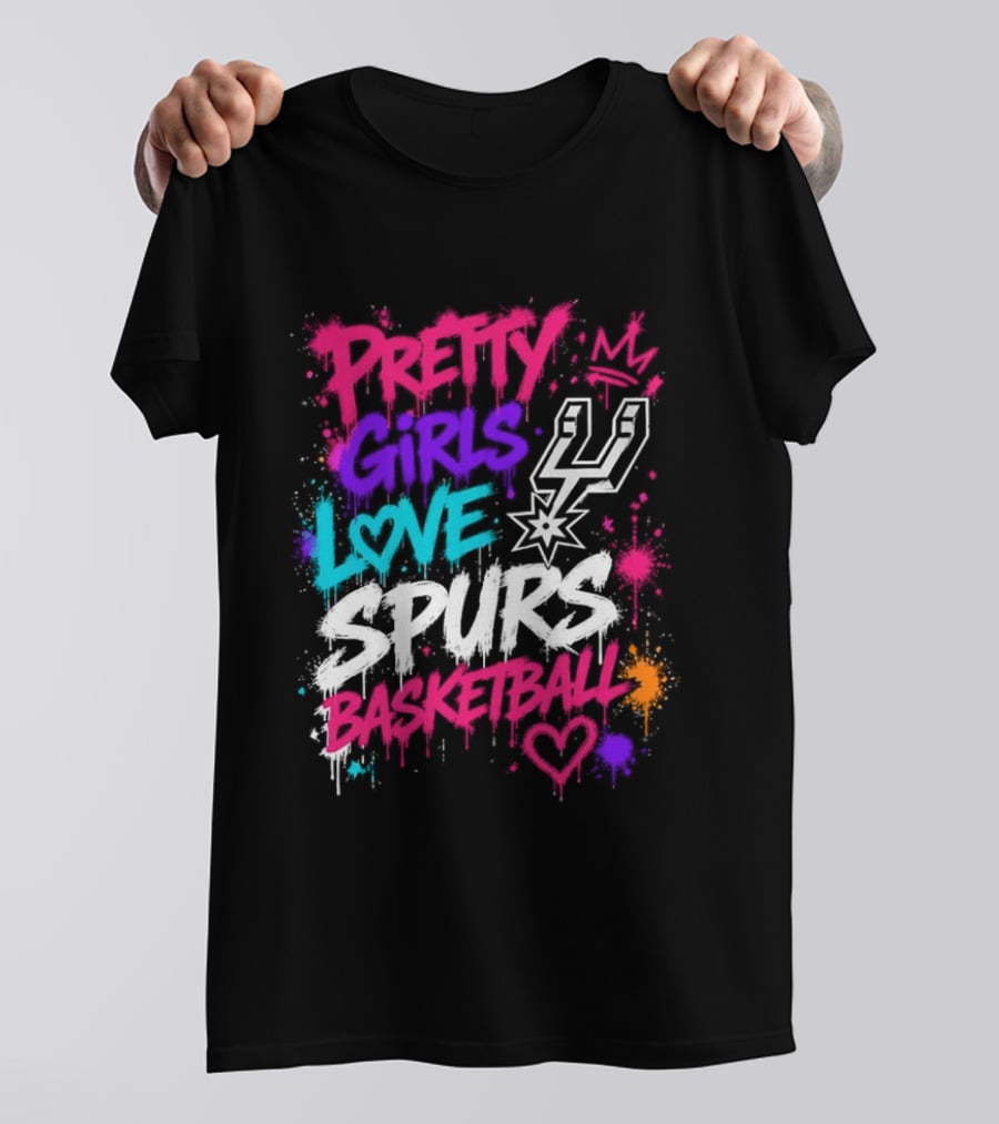 Pretty Girls Love Spurs Basketball San Antonio Spurs T-Shirt