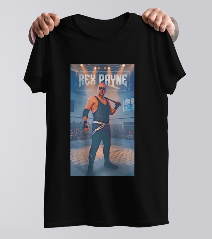 Rex Payne MMA Fighter In Arena With Intense Spotlight And Audience T-Shirt