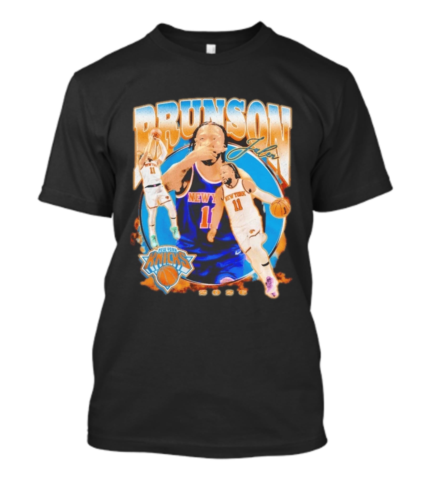 New York Knicks Jalen Brunson 2026 Basketball Player NBA Sports Memorabilia T-Shirt