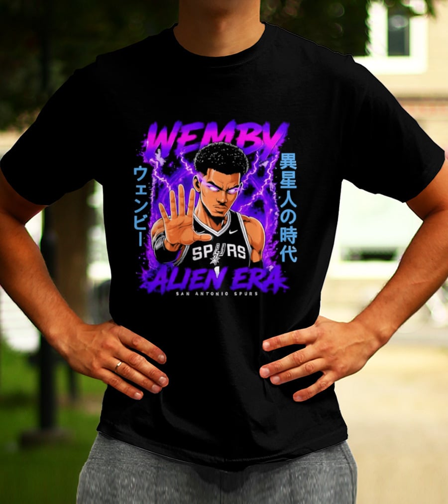 San Antonio Spurs Wemby Wembanyama Alien Era Iseijin No Jidai T-Shirt