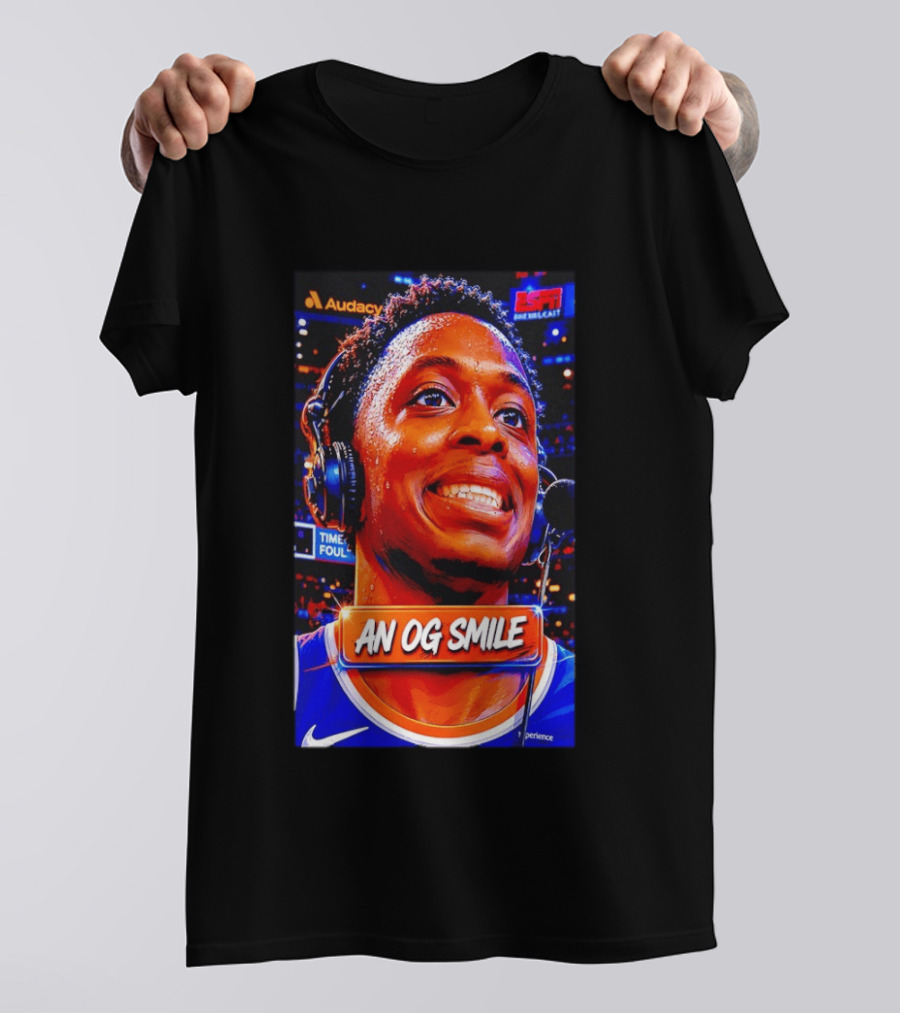 OG Anunoby New York Knicks An OG Smile ESPN NBA Broadcast Experience T-Shirt