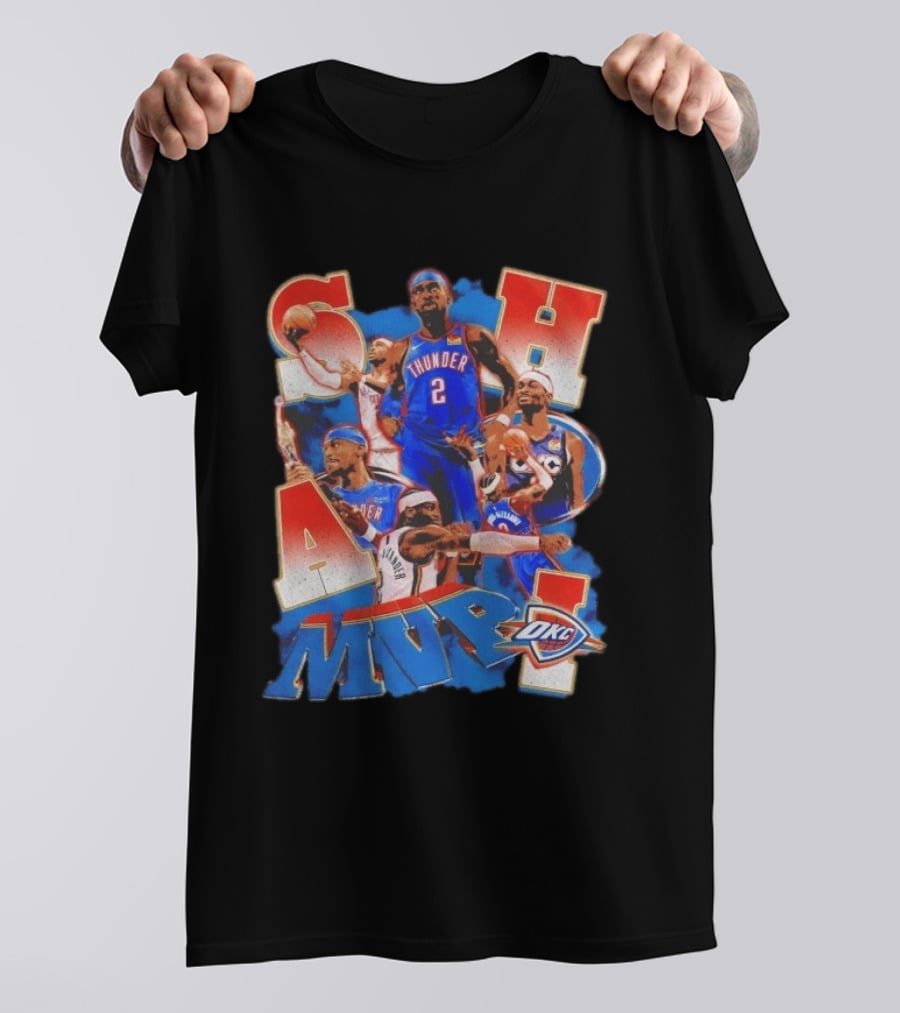 Oklahoma City Thunder Shai Gilgeous Alexander MVP Basketball NBA OKC T-Shirt