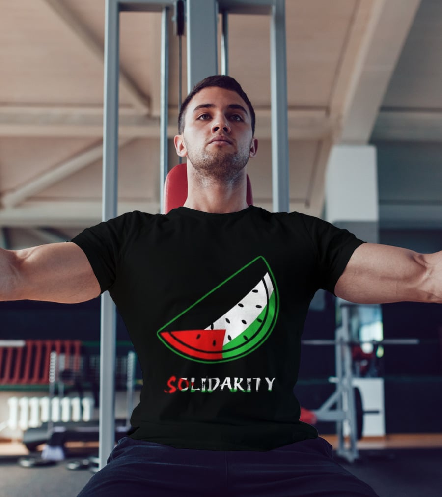 Solidarity Watermelon Palestinian Flag T-Shirt