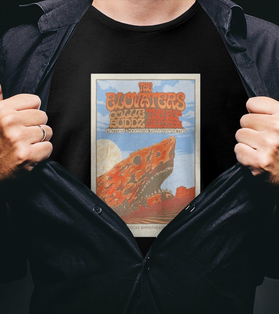 The Elovaters Red Rocks Amphitheatre May 17 2026 Collie Buddz The Hip Abduction Morrison CO Tour T-Shirt