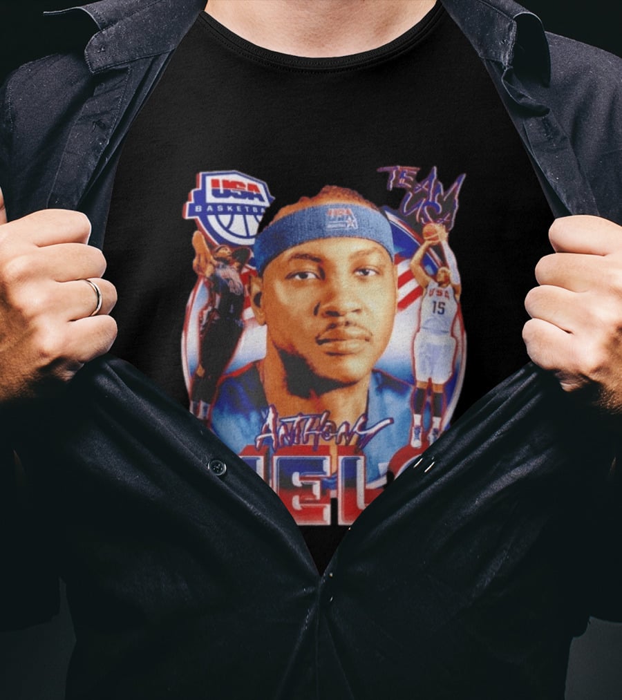 USA Basketball Team Anthony Melo Carmelo Anthony Player Team USA T-Shirt