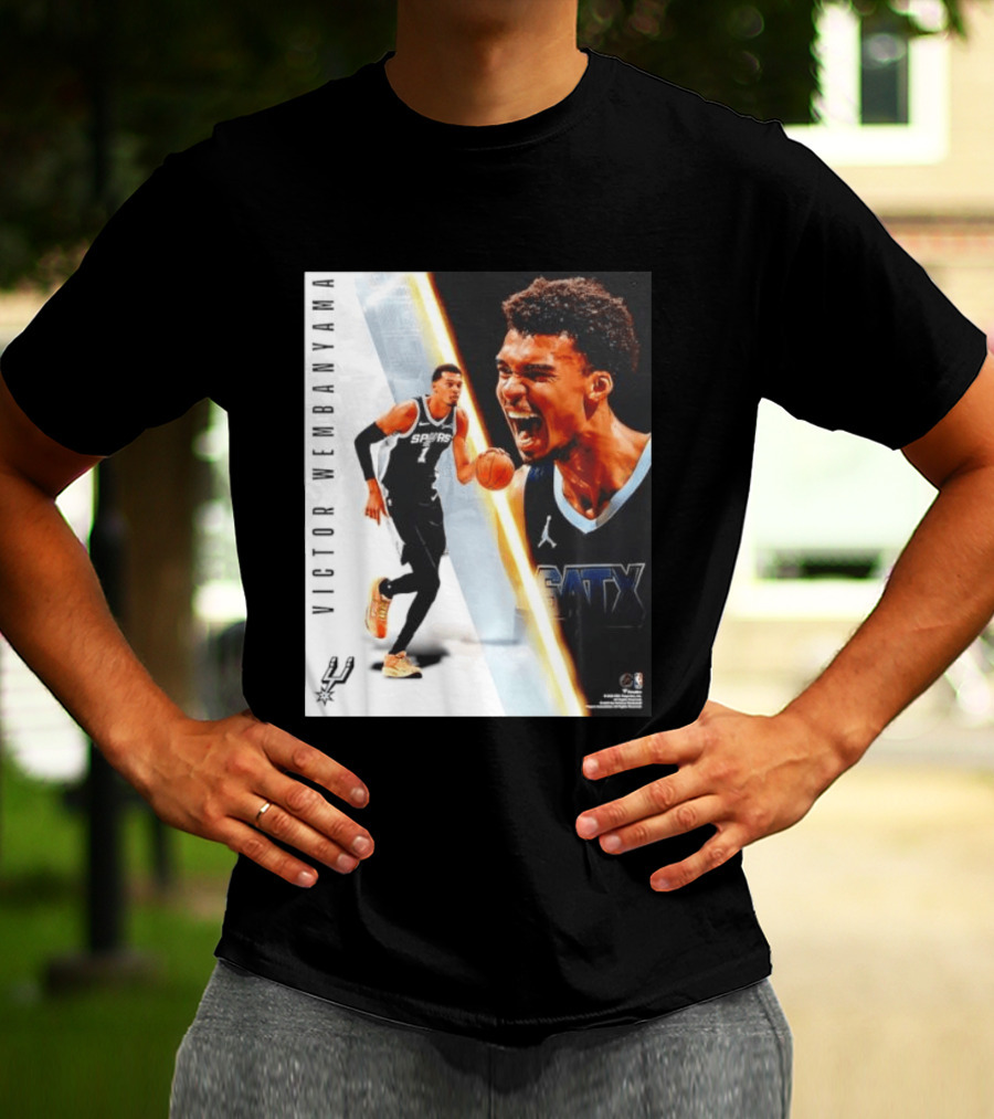 Victor Wembanyama San Antonio Spurs SATX Radiance Collage T-Shirt